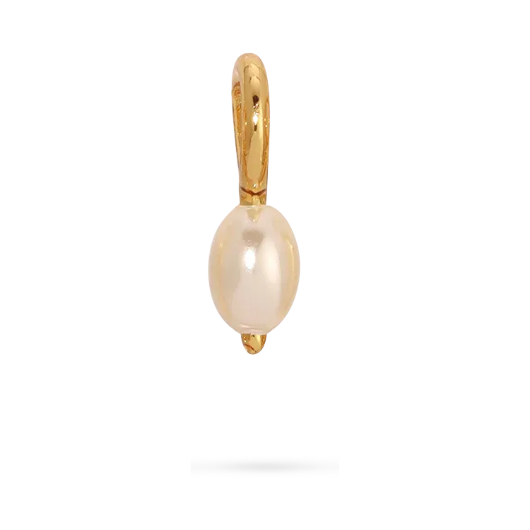 Charm Garden Gold Pearl  Charm