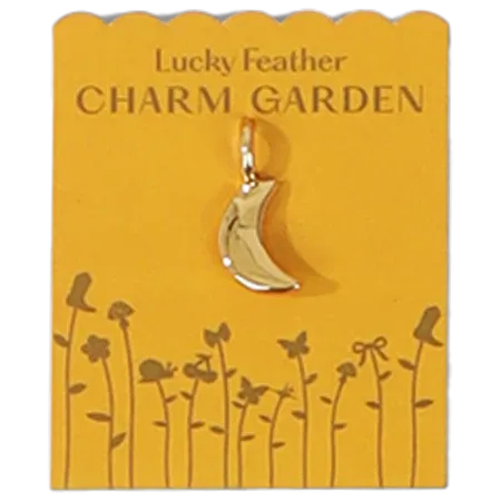 Charm Garden  Gold Moon Charm