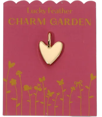Charm Garden  Gold  Love Organic Heart Charm