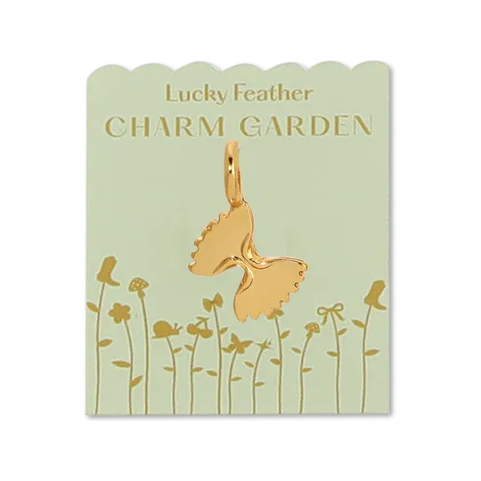 Charm Garden Bowtie Pasta Gold Charm