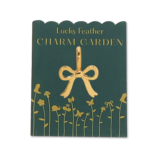 Charm Garden  Bow Charm Gold 