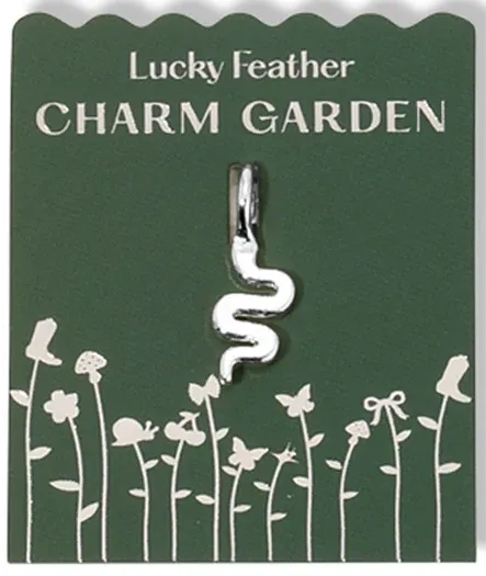 Charm Garden  Silver Snake Charm