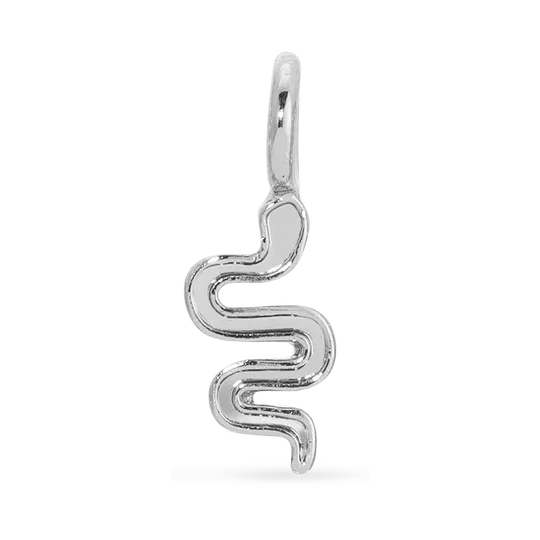 Charm Garden  Silver Snake Charm