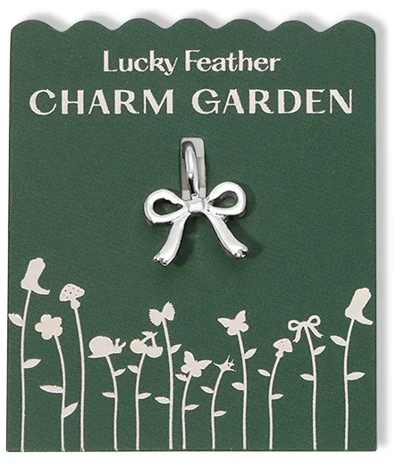 Charm Garden Silver Bow Charm