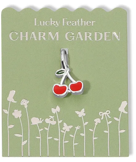 Charm Garden  Silver Cherry Charm 