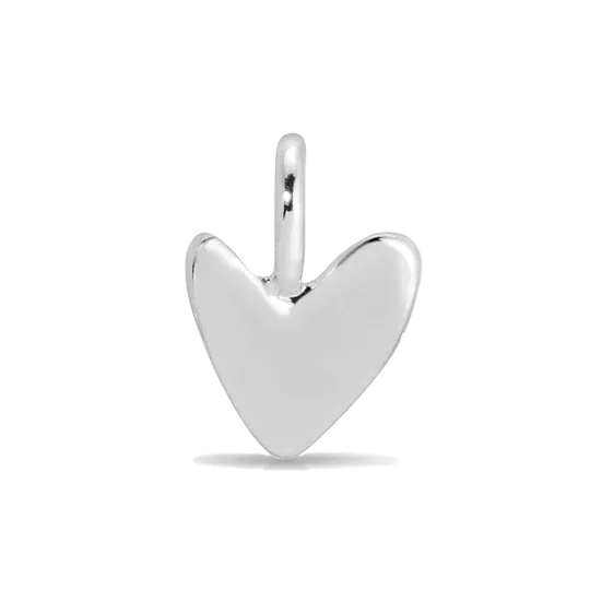 Charm Garden  Silver  Love Organic Heart Charm 