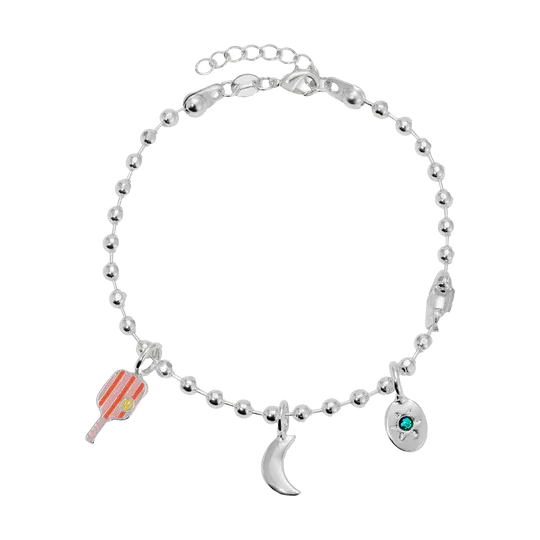 Charm Garden Bracelet Chain  Silver
