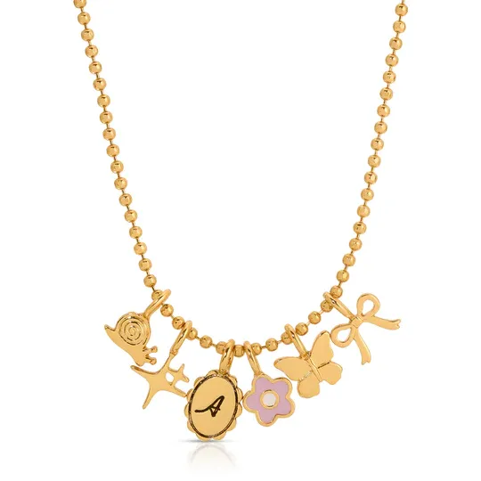 Charm Garden Necklace Chain Gold 