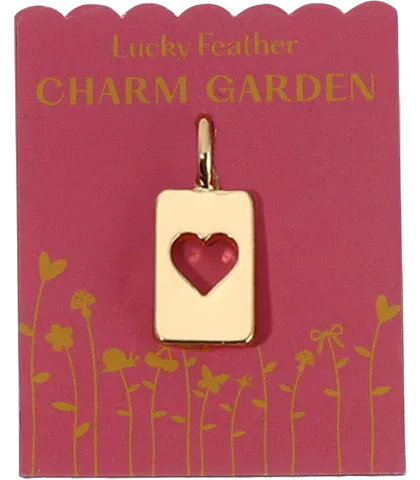 Charm Garden  Love Cut Out Heart Charm