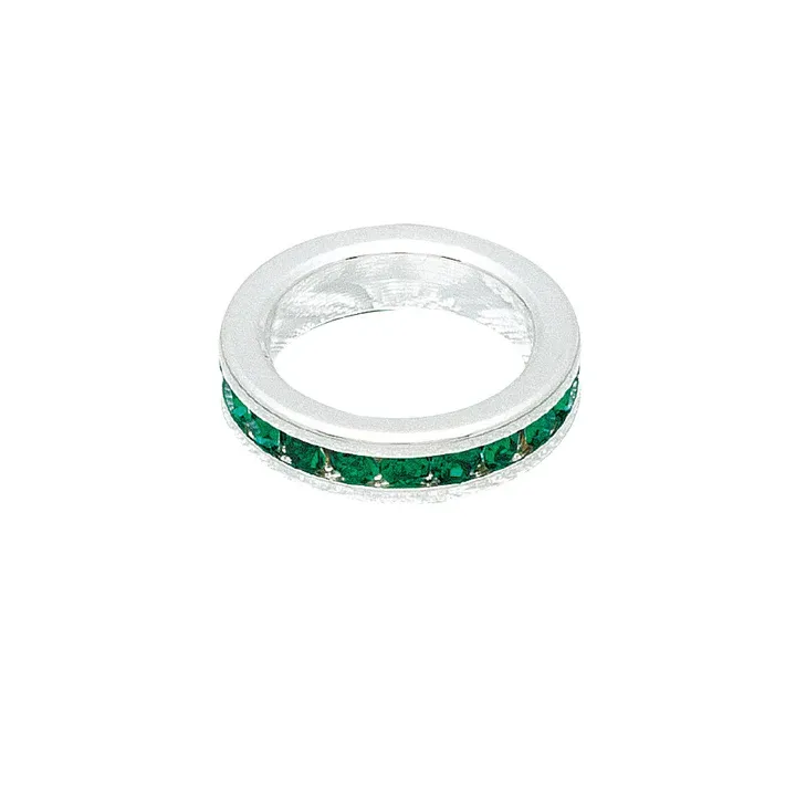 May Emerald  wh/gld  Original Birthstone Charm
