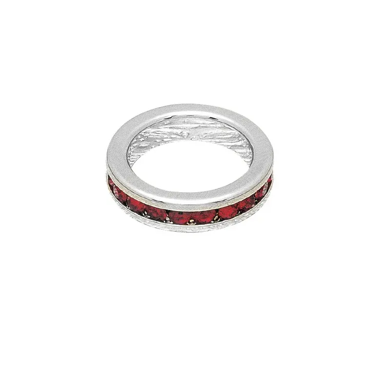 July (Ruby) White Gold Original Birthstone Charm