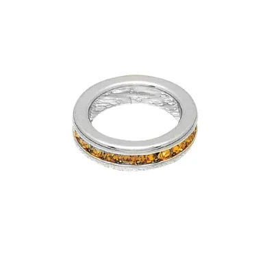 November (Topaz) White Gold Original Birthstone Charm