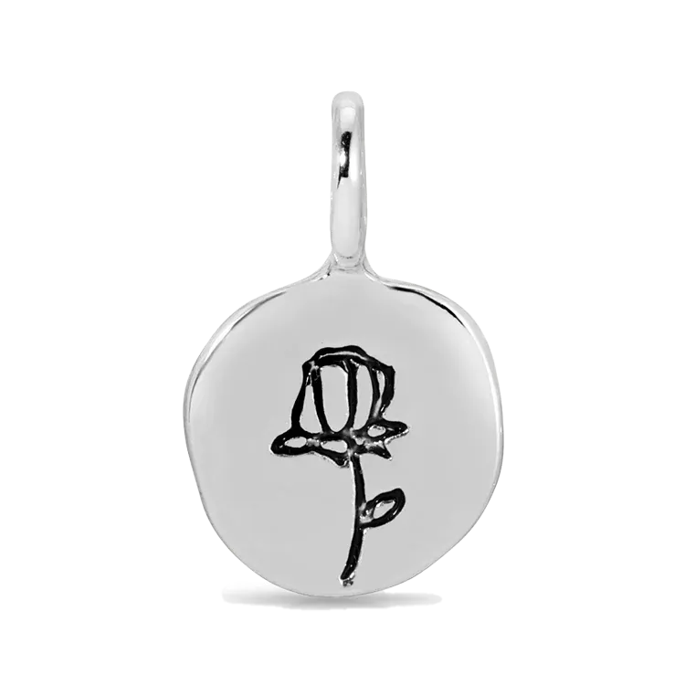 Charm Garden Silver  Rose
