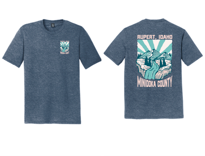 Idaho Tee - Rupert Idaho Waterfall Front and Back
