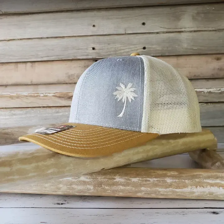 Palm Tree Silhouette Trucker  Hat