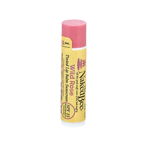 Naked Bee Lip Balm SPF 15 Wild Rose