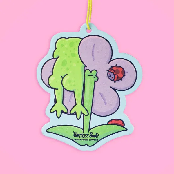 Frog Booty Air Freshener Frog Flower