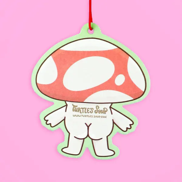 Embarrassed  Mushroom  Flower Field Car Freshener 