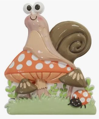Snail on Mushroom Ornament PolarX