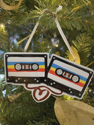 Cassette Player Ornament 