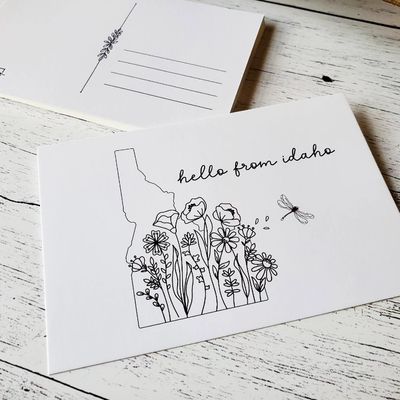 Postcard - wildflower idaho