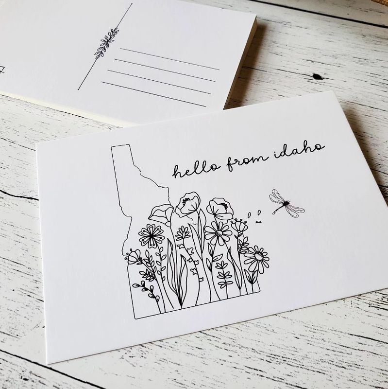 Postcard - wildflower idaho