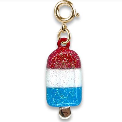 Gold Glitter Ice Pop Charm