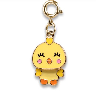 Gold Swivel Chick Charm