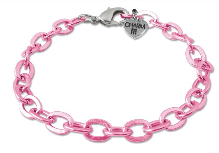 Pink Chain Necklace Charm it