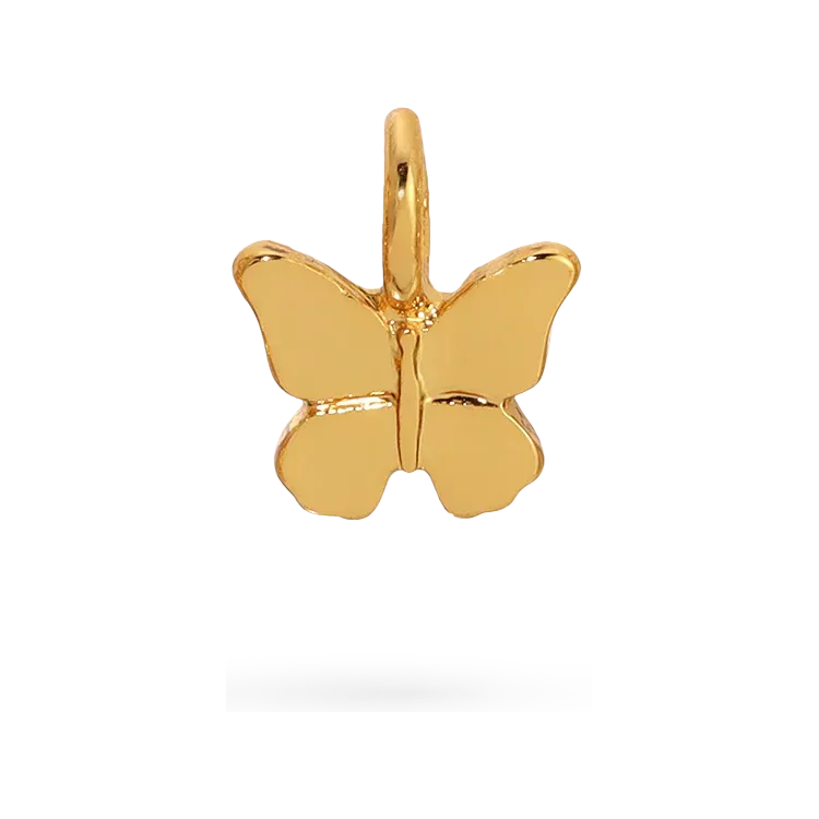 Charm Garden  Gold Butterfly Charm