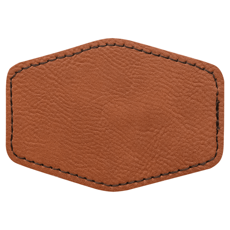 Custom Leatherette Hex Patch 3" x 2"