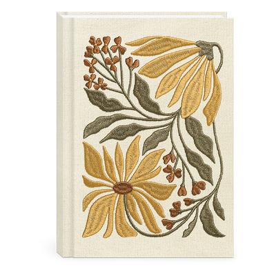 Sunflower Embroidered HRDCVR Journals 