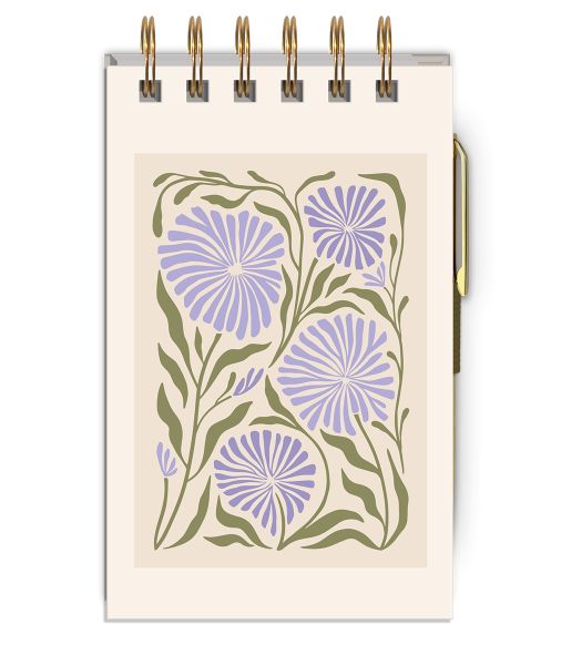 Flower Market Allium Jotter with Pen