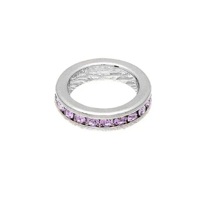 June(Alexandrite) White Gold Original Birthstone Charm