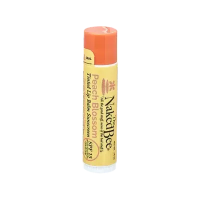 Naked Bee Lip Balm SPF15  Peach Blossom 