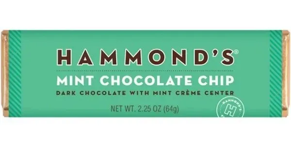Hammond's Chocolate Bars MINT CHOCOLATE CHIP 