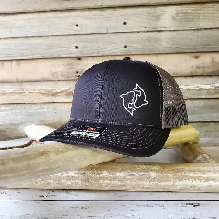 Fish Design Silhouette Trucker Hat