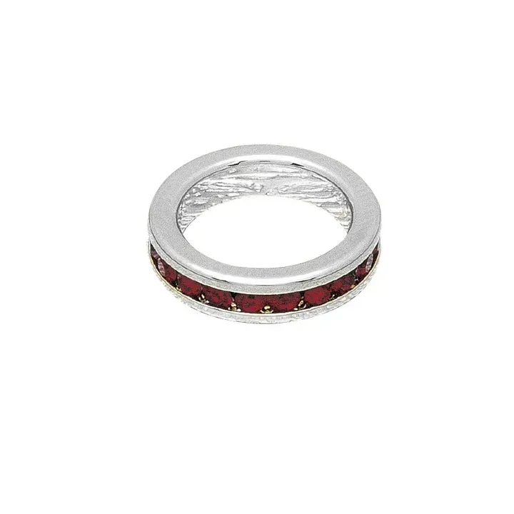 January (Garnet) White Gold Original Birthstone Charm