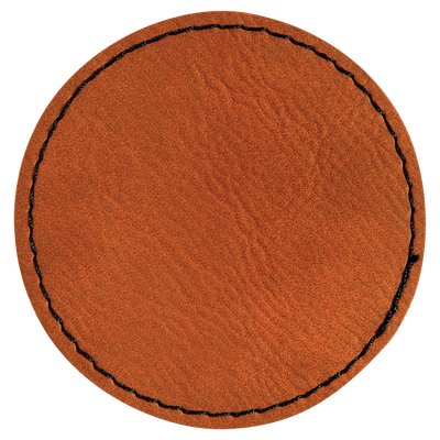 Custom Leatherette Round Patch 2.5"