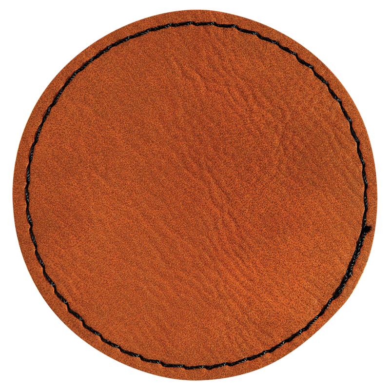 Custom Leatherette Round Patch 2.5"