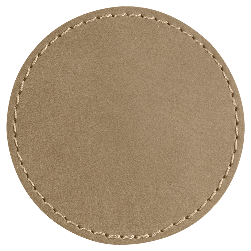 Custom Leatherette Round 3"