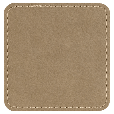Custom Leatherette Square Patch  3"