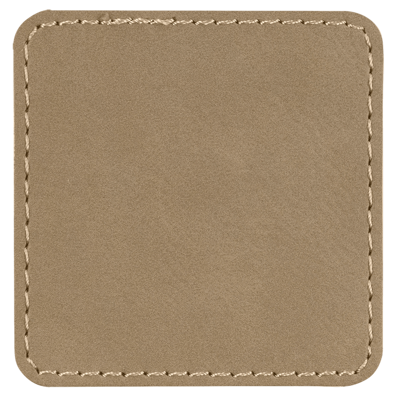 Custom Leatherette Square Patch  3"