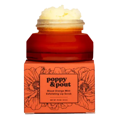 Blood Orange Mint Lip Scrub Poppy &amp; Pout