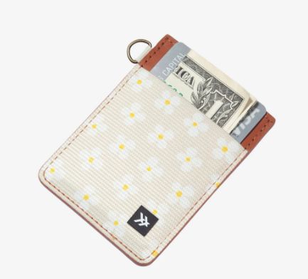 Luna Beige  - Vertical Leather Wallet