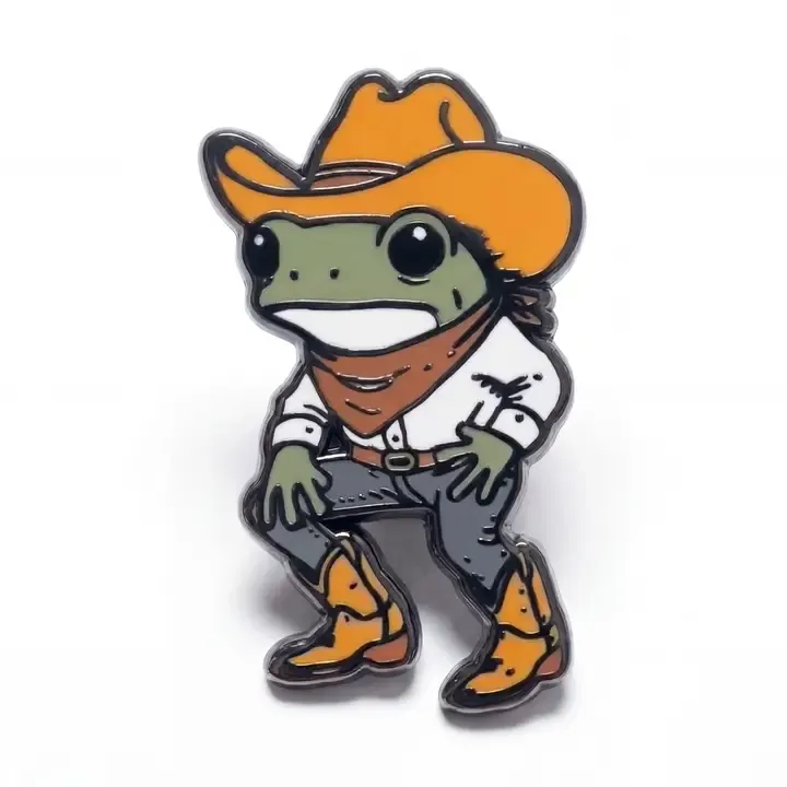 Howdy Frog Pin