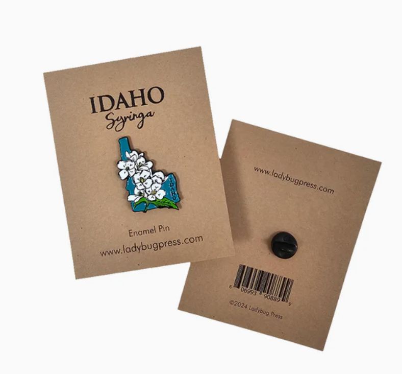 Idaho Syringa Enamel Pin