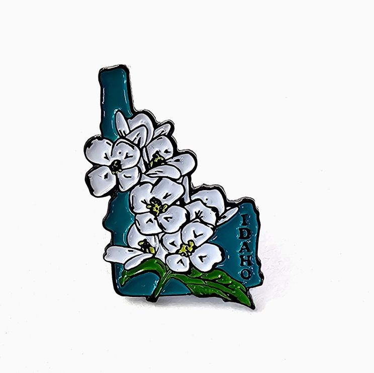 Idaho Syringa Enamel Pin