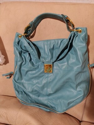 Baby blue handbag