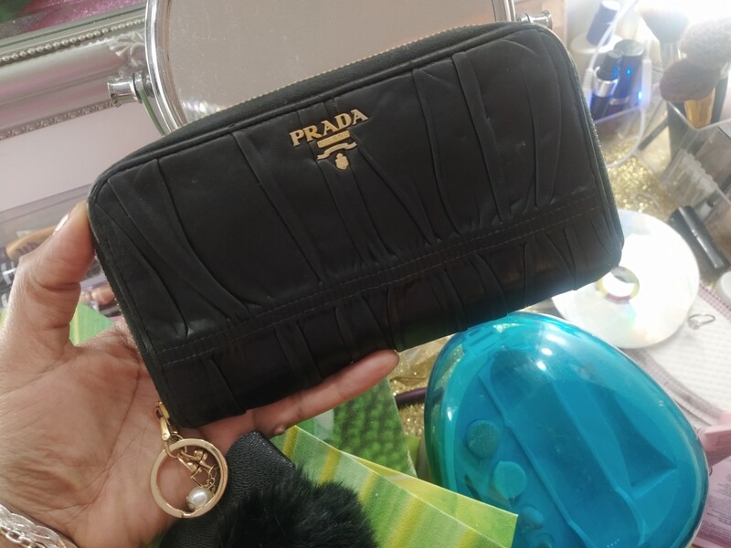 Prada Gaufre long zippy wallet with soft Napa leather Prada Gaufre long zippy wallet with soft Napa leather